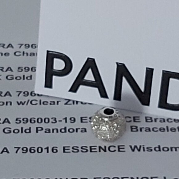 Authentic PANDORA *RETIRED* Sterling Silver ESSENCE *Wisdom* Charm 796016 - Picture 9 of 10